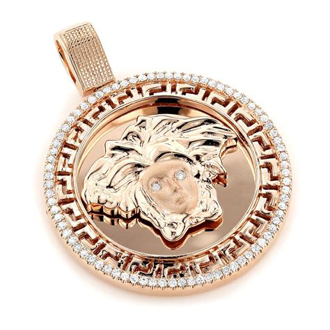 fake versace gold jewelry|14k gold versace pendant.